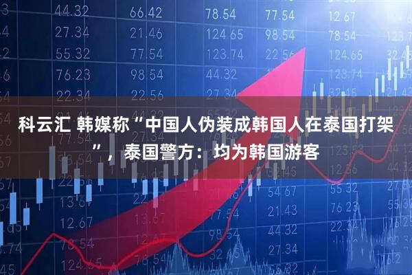 科云汇 韩媒称“中国人伪装成韩国人在泰国打架”，泰国警方：均为韩国游客